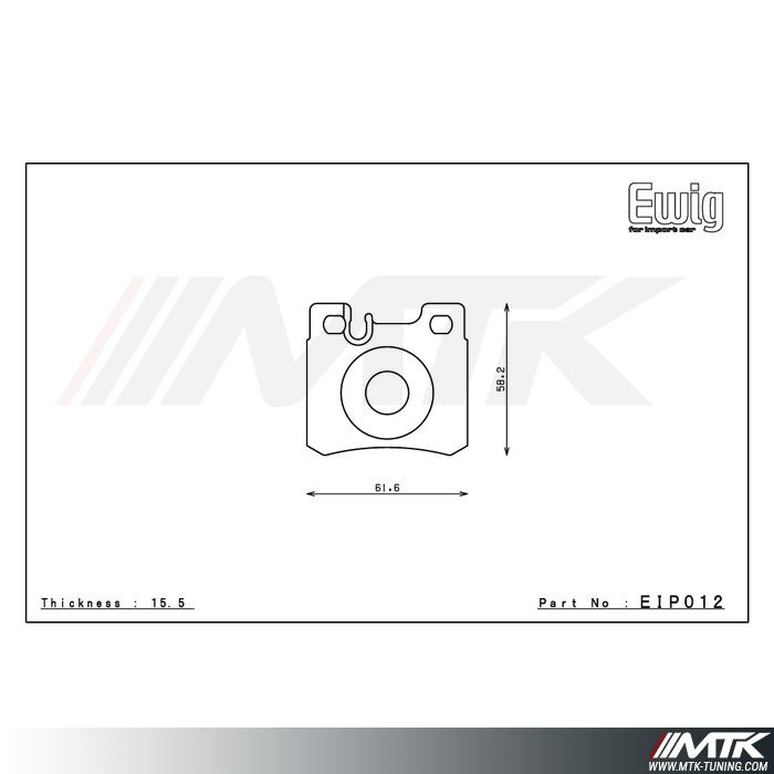 Plaquettes Endless N39S EIP012 pour MERCEDES C36 AMG W202